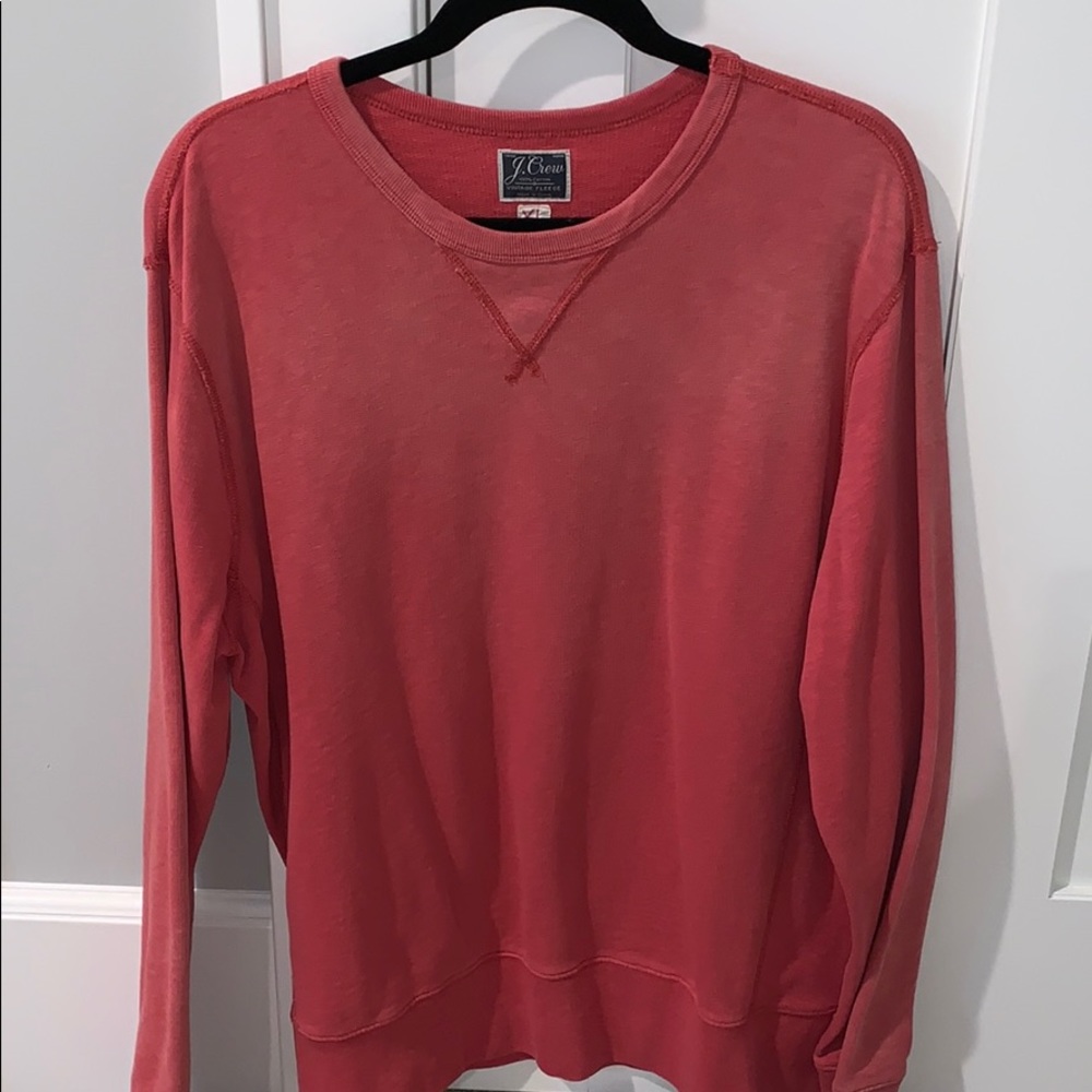 Light Red J-Crew Crewneck